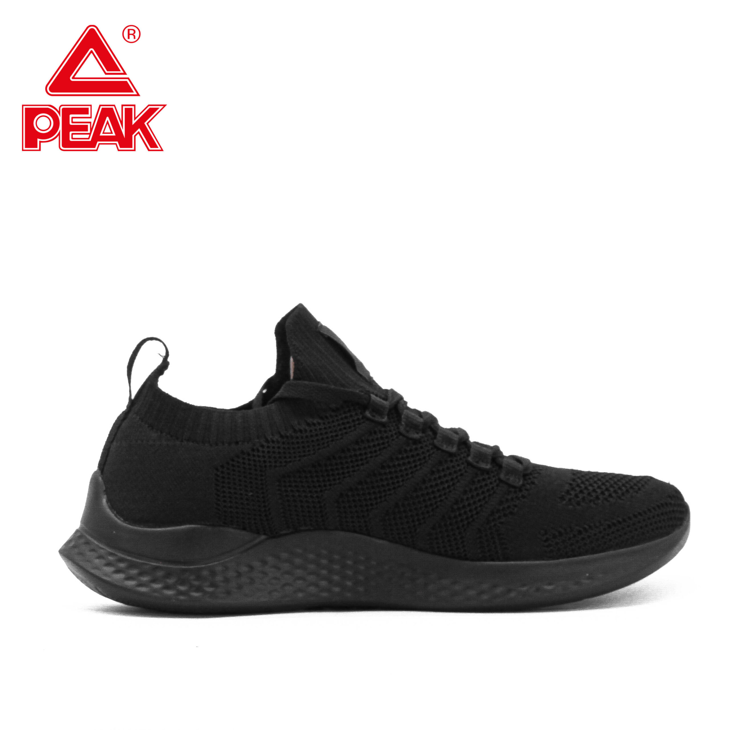 Giày Chạy Bộ Nam PEAK Running P-Motive EW2207H – Màu Đen All Black