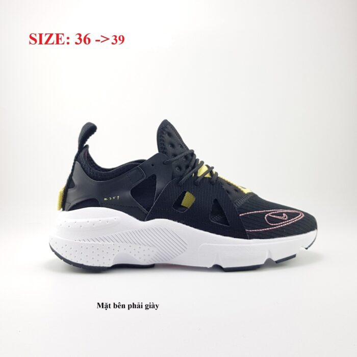 Giày Sneaker Nike Huarache Type N.354 Black White Yellow