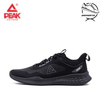 Giày chạy bộ Nam thoáng khí PEAK Running E223097H – All Black