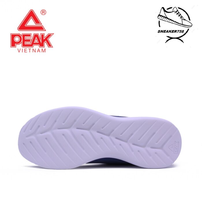 Giày chạy bộ nam PEAK Running Light Comfortable E224057H – Màu Đen Trắng