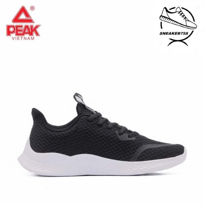 Giày chạy bộ PEAK Running E11427H – Trắng đen