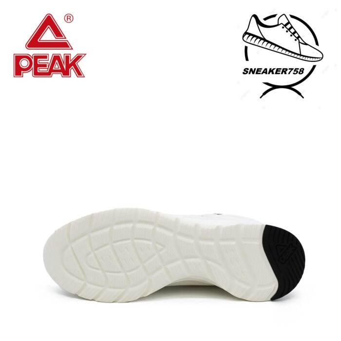 Giày chạy bộ nam PEAK Running Light Comfortable E224057H – Màu Trắng Be